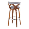 Gardenia - 30" Fixed-Height Barstool (Set of 2) - Walnut Base
