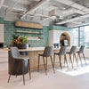 Magnus Barstool Slate Gray & Walnut — Set of 2