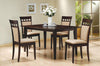 Gabriel - 5 Piece 59" Rectangular Dining Set - Cappuccino