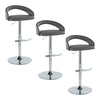 Grotto - Upholstered Adjustable Barstool - Chrome Metal Base
