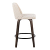 Toriano - 26" Fixed-Height Counter Stool (Set of 2) - Cream Noise And Black