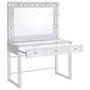 Umbridge - 3-Drawer Vanity Set With Lighting - Chrome And White