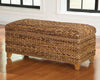 Laughton - Hand - Woven Banana Leaf Storage Trunk - Amber