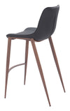 Magnus Barstool Black & Walnut — Set of 2