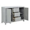 Fiona - Marble Top Dining Buffet / Server - Mist Gray