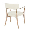 Savannah - Chair (Set of 2) - White Washed Wood And Cream Noise Fabric With Copper Accent