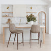 Magnus Counter Stool (Set of 2) Brown & Walnut — Set of 2