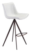 Aki - Bar Chair (Set of 2) - White & Walnut