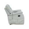 Chablis - Glider Recliner With Heat And Massage - Mist Gray