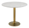 Fullerton - Dining Table - White / Gold