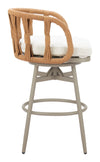 Safal - Outdoor Swivel Barstool - Multicolor