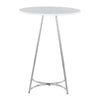 Cece - Counter Table - Chrome Metal