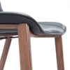 Magnus Barstool Black & Walnut — Set of 2