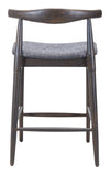 Tuzka Counter Stool Gray & Espresso — Set of 2