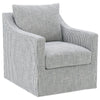 Winter - Upholstered Sloped Arm Accent Swivel Chair