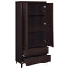Wadeline - 2 Door Tall Accent Storage Cabinet - Rustic Tobacco