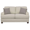 Glenn - Upholstered English Arm Loveseat - Light Gray