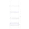 Amaturo - 4-Shelf Acrylic Ladder Bookshelf - Clear