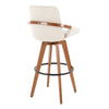 Cosmo - Fixed-Height Barstool - Walnut Bamboo Base