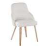 York - Upholstered Chair (Set of 2) - Whitewashed Wood Legs