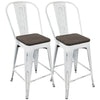 Oregon - High Back Counter Stool Set