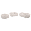 Destino - Chenille Splayed Arm Sofa Set