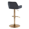 Daniella - Adjustable Barstool (Set of 2) - Gold Base