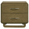 Amsbury - 2-Drawer Nightstand Bedside Table - Nutmeg