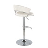 Jie - Adjustable Barstool With Swivel - Chrome Metal (Set of 2)