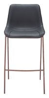 Magnus Barstool Black & Walnut — Set of 2
