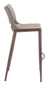 Ace Barstool (Set of 2) Brown & Walnut — Set of 2