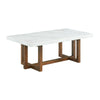 Morris - 2 Piece Occasional Marble Table Set - White
