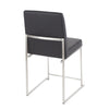 Fuji - High Back Dining Chair - Stainless Steel (Set of 2)