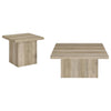 Devar - Square Coffee End Table Set - Distressed Pine