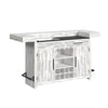 Rogen Rustic - Bar Table With Ice Tray, USB And Power - Rustic White