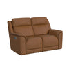 Mustang - Power Motion Loveseat With Power Headrest And Lumbar - Aline Butternut