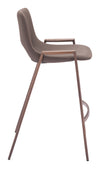 Desi Counter Stool Brown & Walnut — Set of 2