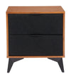 Zarif - Nightstand - Black / Walnut