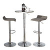 Bistro - Round Ale 3 Piece Bar Set - Chrome Metal