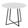 Cosmo - Canary Dining Table - Black Metal Base