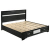 Miranda - Storage Wood Panel Bed