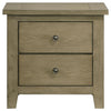 Hazlewood - 2-Drawer Nightstand Bedside Table - Vineyard Oak