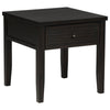 Concord - 1-Drawer Square End Table - Distressed Java