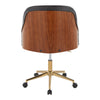 Bacci - Office Chair - Gold Metal Base