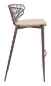 Silues Barstool Taupe & Brown — Set of 2