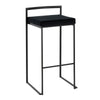 Fuji - Stackable Barstool - Black Metal