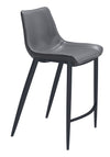 Magnus Counter Stool Dark Gray & Black — Set of 2