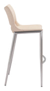 Ace Barstool (Set of 2) Light Pink & Silver — Set of 2