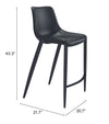 Magnus Barstool Black — Set of 2