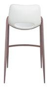 Desi Barstool White & Walnut — Set of 2